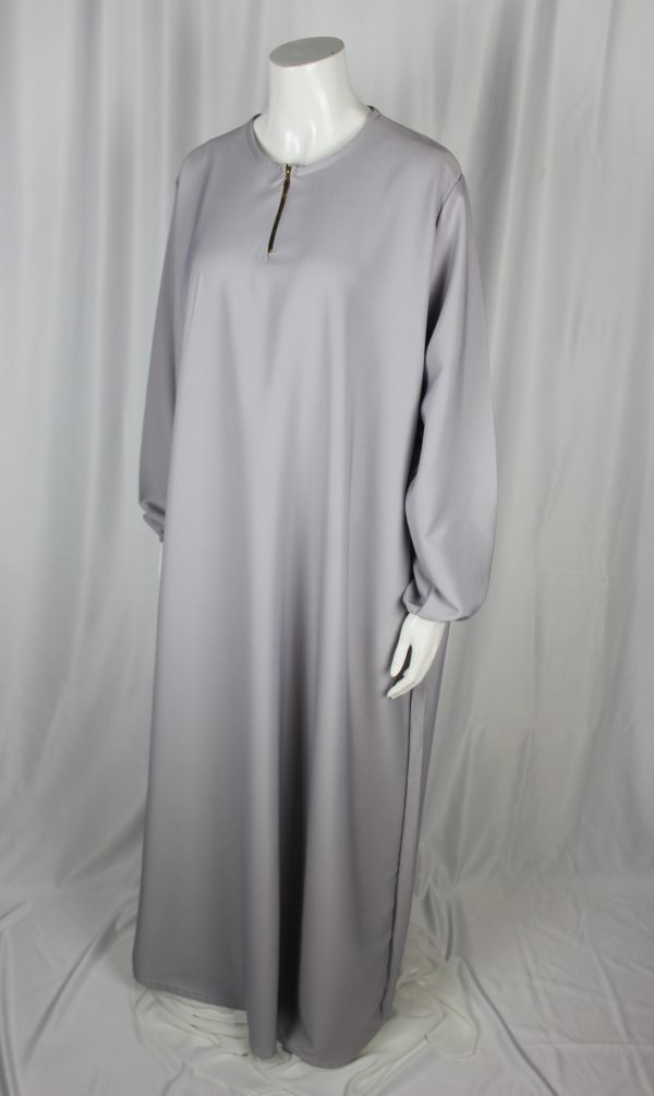 abaya sya gris clair