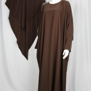 Ensemble Abaya et khimar Nisa