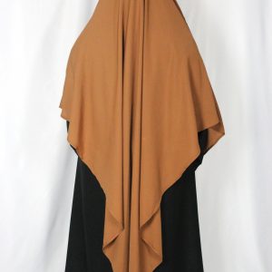 Khimar long pointu – Cannelle
